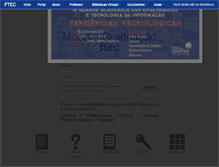 Tablet Screenshot of graduacao.ftec.com.br
