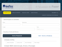 Tablet Screenshot of inscricao.ftec.com.br